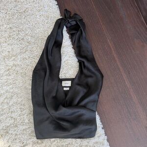 Wilfred Satin Martini Blouse - Black